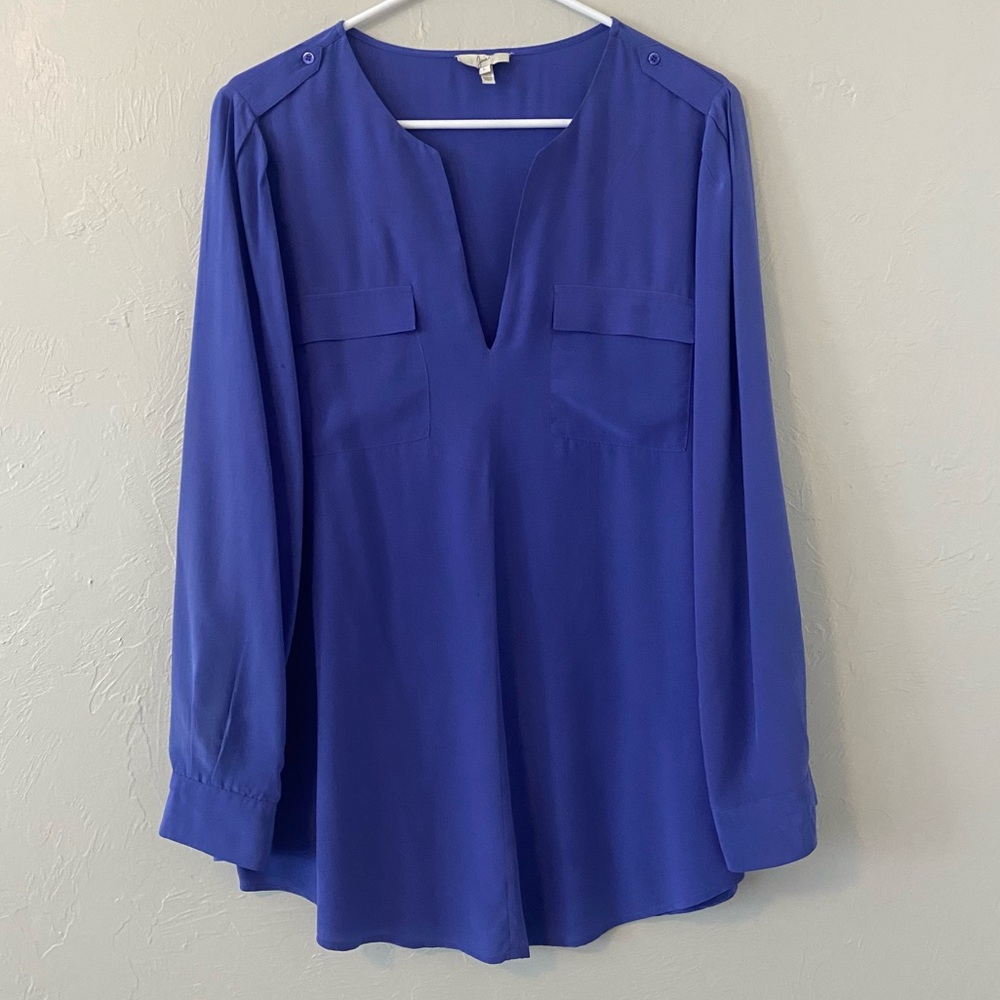 Joie purple 100% silk top